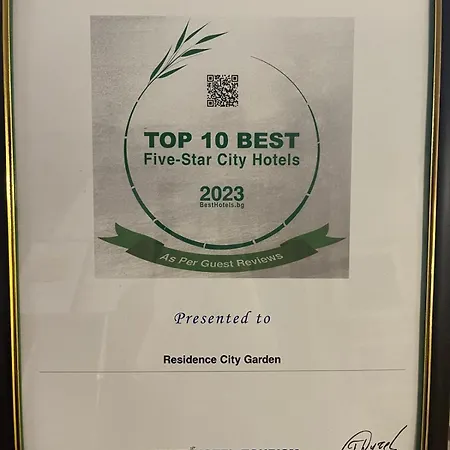 Отель Garden - Certificate Of Excellence 10 Five-stars For 2024 Awarded By Htif