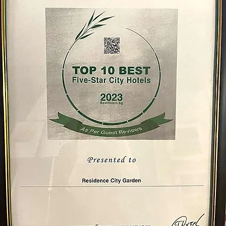 Garden - Certificate Of Excellence 10 Five-stars For 2024 Awarded By Htif 5*